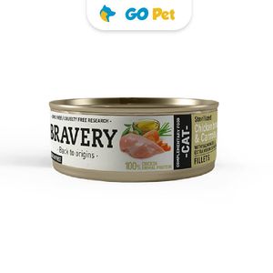Bravery Chicken & Carrots Sterilized Cat Wet Food 70 Gr - Gato Adulto Esterilizado - Pollo