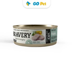 Bravery Hake Sterilized Cat Wet Food 70 Gr - Gato Adulto Esterilizado - Merluza