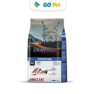 Bravery Herring Adult Cat 2 kg - Arenque Gato Adulto