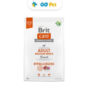 Brit Care Adult Medium Breed L&R 3 Kg - Raza Mediana - Cordero y Arroz