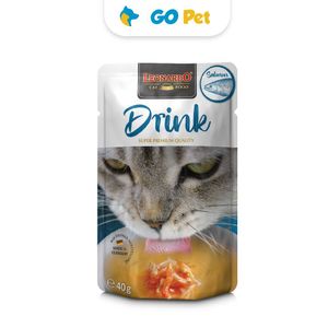 Leonardo Drink Salmón Pouch 40 Gr - Sopa para Gatos