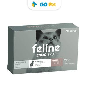 Feline Endo Spot Pipeta para Gato 1 - 2 Kg - Antiparasitario para Gatos