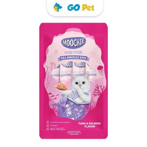 Moochie Tuna & Salmon 15 Gr x 5 Und - Snack para Gato Sabor Atún y Salmón