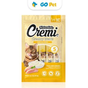 Cremi Chicken Recipe 12 Gr x 5 Und - Snack para gato sabor Pollo