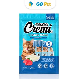 Cremi Tuna Recipe 12 Gr x 5 Und - Snack para gato sabor Atún