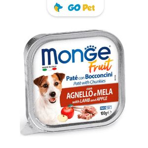 Monge Fruit Cordero y Manzana 100 g