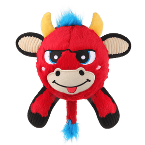 Ludipek Gigwi JUMBALL Plush Juguete Toro Rojo M