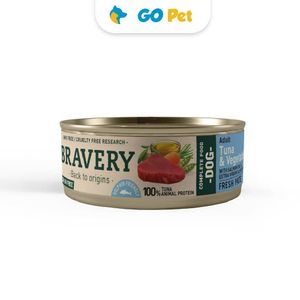 Bravery Tuna & Vegetables Adult Dog Wet Food 80 Gr - Perro Adulto- Atún