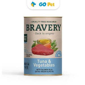 Bravery Tuna & Vegetables Adult Dog Wet Food 290 Gr - Perro Adulto- Atún