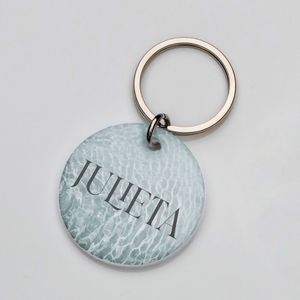 La Plaquita Placa de Identificacion Personalizada Acqua - Coleccion Summer Naturals
