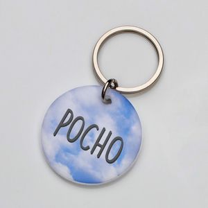 La Plaquita Placa de Identificacion Personalizada Cielo - Coleccion Summer Naturals