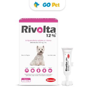 Rivolta 12% (5.1 - 10 Kg) x 1 Pipeta - Antipulgas y Antiparasitario para Perros