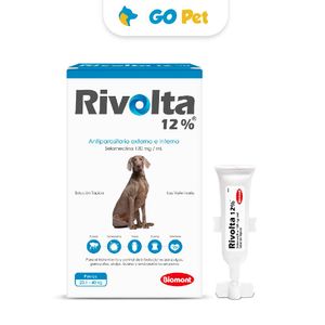 Rivolta 12% (20.1 - 40 Kg) x 1 Pipeta - Antipulgas y Antiparasitario para Perros