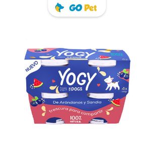 Yogy Helado de Yogurt 100% Natural de Arándanos y Sandía- 4 und x 100 gr