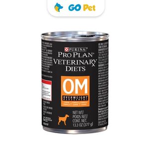 Pro Plan Veterinary Diets Canine Wet OM Obesidad 377 gr - Tratamiento del Sobrepeso para Perros - Vencimiento 30.06.2025