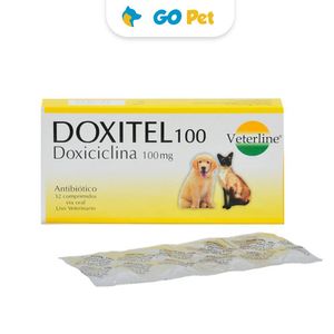 Doxitel 100 / Doxicilina 100 Mg x 1 Blister(8 Und) - Antibiótico para Perros y Gatos