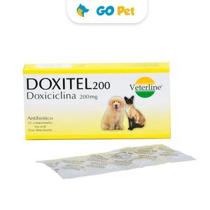 Doxitel 200 / Doxiciclina 200 Mg x 1 Blister(8 Und) - Antibiótico para Perros y Gatos