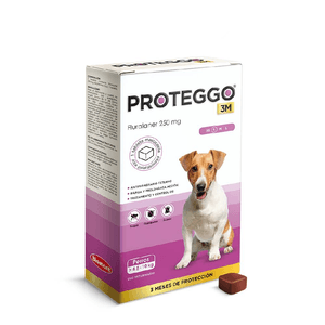 Proteggo 3M 250mg (4,5 a 10 Kg) x 1 Tableta - Antipulgas para Perros