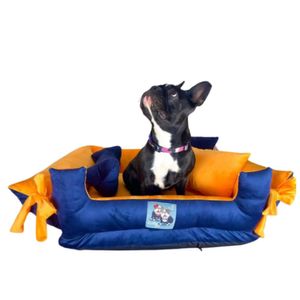 Cutito Pet Cama Premium Hipoalergénica Dutch Velvet Minky Naranja