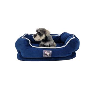 Cutito Pet Cama Premium Hipoalergénica Indeformable Dutch Velvet Azul