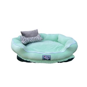 Cutito Pet Cama Premium Hipoalergénica Indeformable Dutch Verde Agua