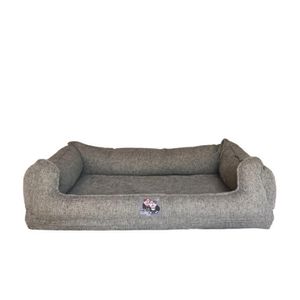 Cutito Pet Cama Premium Hipoalergénica Indeformable Cotton Canvas Cenizo