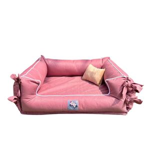 Cutito Pet Cama Premium Hipoalergénica Cotton Canvas 360 Rosa