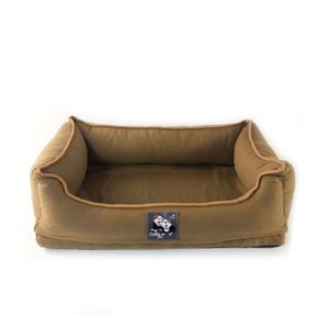 Cutito Pet Cama Premium Hipoalergénica Indeformable Cotton Canvas Marrón