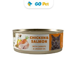 Amity Chicken & Salmón Adult Cat Wet Food 80 Gr - Salmón y Pollo