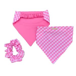 La Plaquita Bandana Personalizable Reversible Rosada + Colette