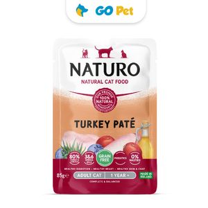 Naturo Paté de Pavo para Gato Adulto Pouch 85 Gr