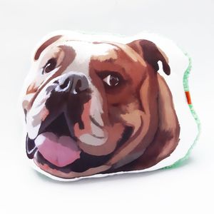 Qala Diseño Almohada Perro Bulldog