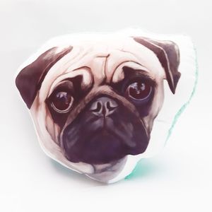 Qala Diseño Almohada Perro Pug