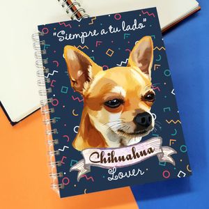 Qala Diseño Cuaderno A5 Perro Chihuahua - 21.50 x 15.70 cm