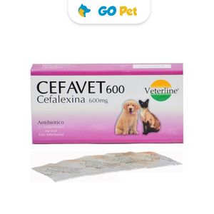 Cefavet 600 mg x 1 Blister(8 Und) - Antibiótico para perros y gatos