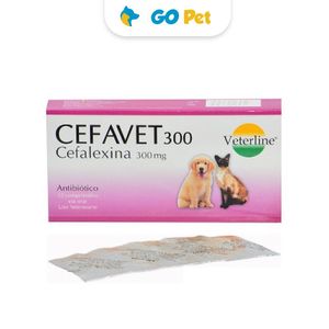 Cefavet 300 mg x 1 Blister(8 Und) - Antibiótico para perros y gatos