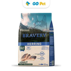 Bravery Herring Adult Large/Medium Breeds 12 Kg - Arenque Adulto Rz. Med/Grande