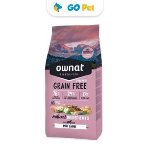 Ownat Prime GF Mini Adulto Cordero 1 Kg - Adulto Rz. Pequeña y Mini - Libre de Granos