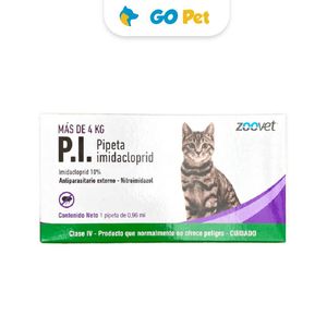 P.I Gatos de 4 Kg a 9 kg x 1 Pipeta - Antipulgas para Gatos