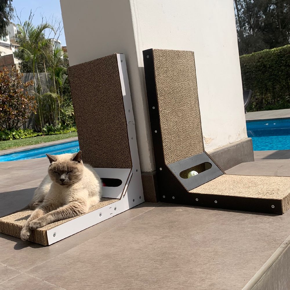 Rascat Rascador en L - Negro - Tienda GO PET Online