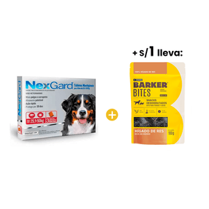 Nexgard 136 mg Perros (25.1 Kg a 50 Kg) x 3 Tabletas