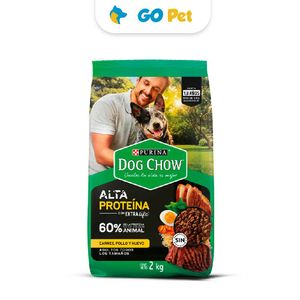 Dog Chow High Protein Adult 2 Kg - Adulto Todas las Razas