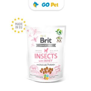 Brit Crunchy Snack Insects with Whey 200 Gr - Snack para Perros - Vencimiento 27.10.2024