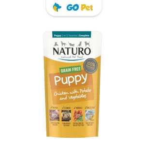 Naturo Perro Cachorro Pollo, Papa y Vegetales - Libre de Granos Pouch 150 gr