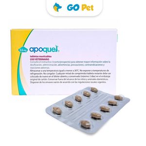 Apoquel NUEVO Masticable 3.6 mg - Perros de 3 a 8.9 Kg x 20 Tabletas