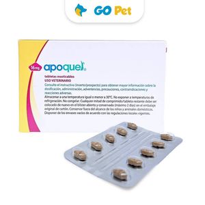 Apoquel NUEVO Masticable 16.0 mg - Perros de 27 a 39.9 Kg x 20 Tabletas