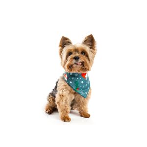 LMB Bandana Navideña Para Mascotas Azul