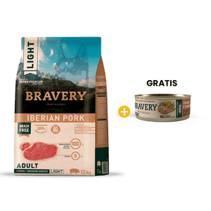 Bravery Light Iberian Pork Adult Large/Medium breed - Adulto Cerdo Ibérico Light Raza Mediana/Grande 12 kg