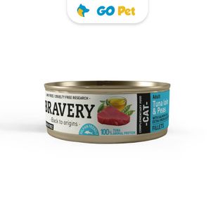 Bravery Tuna Loin & Peas Cat Wet Food 70 Gr - Gato Adulto - Atún - Vencimiento 30.06.2025