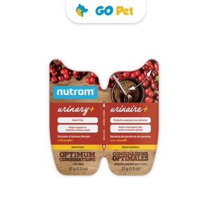 Nutram Urinary + Adult Cats x 2 Potes x 37 Gr - Vencimiento 06.07.2025